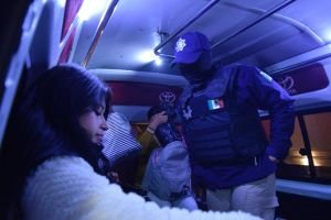 Refuerzan seguridad en el transporte público con el Operativo “Pasajero Seguro” en San Pedro Cholula