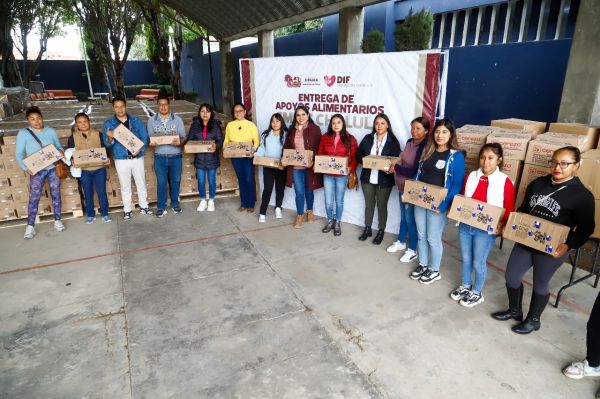 Gobierno de Tonantzin Fernández impulsa educación y nutrición infantil en San Pedro Cholula  - Benefician a 14 escuelas con más de 70 mil raciones alimentarias