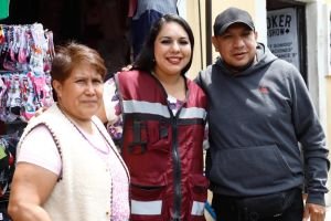 Tonantzin Fernández refuerza acciones de bacheo en la Cabecera Municipal