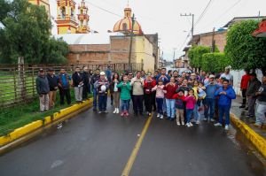 Tonantzin Fernández: “Estamos devolviendo la confianza que nos dieron las y los cholultecas” - La presidenta municipal inauguró dos obras de pavimentación en San Diego Cuachayotla