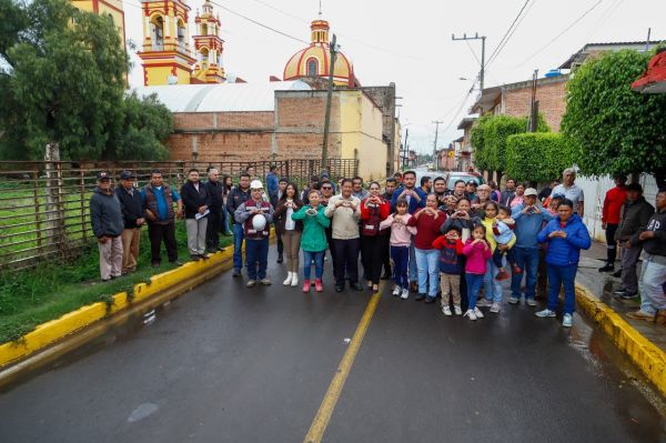 Tonantzin Fernández: “Estamos devolviendo la confianza que nos dieron las y los cholultecas”  - La presidenta municipal inauguró dos obras de pavimentación en San Diego Cuachayotla