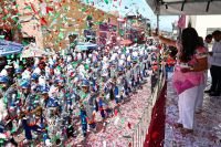 Encabeza Tonantzin Fernández el desfile del 16 de septiembre con más de 6 mil participantes