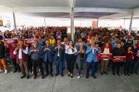 Con Tonantzin Fernández, los programas de bienestar llegan directamente a las familias de San Pedro Cholula