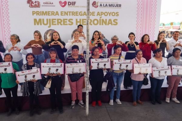 Tonantzin Fernández impulsa el programa “Mujeres Heroínas” en San Pedro Cholula