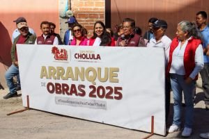 Rehabilita Tonantzin Fernández vialidades olvidadas de San Pedro Cholula