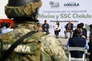 MARINA, EN COORDINACIÓN CON LA POLICÍA DE SAN PEDRO CHOLULA, REFORZARÁN ACCIONES DE SEGURIDAD
