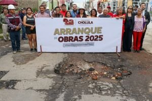 Continúa Gobierno de Tonantzin Fernández rehabilitando calles de San Pedro Cholula