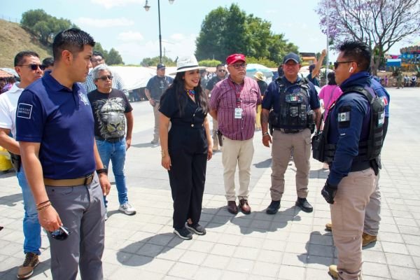 Tonantzin Fernández encabeza acciones de vigilancia para garantizar saldo blanco en Cholula