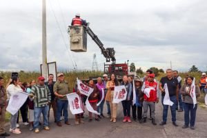 Arranca Tonantzin Fernández la rehabilitación del alumbrado público en todo el municipio