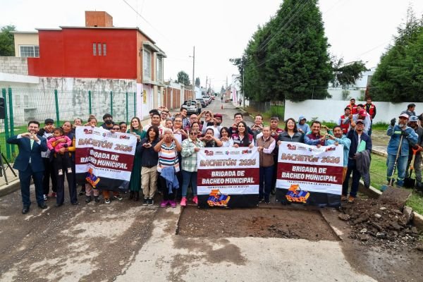 Con módulos de maquinaria propios, Tonantzin Fernández da banderazo de arranque al Bachetón 2026 en San Pedro Cholula