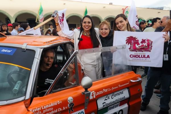 Tonantzin Fernández marca un hecho histórico con el regreso de La Carrera Panamericana a Cholula
