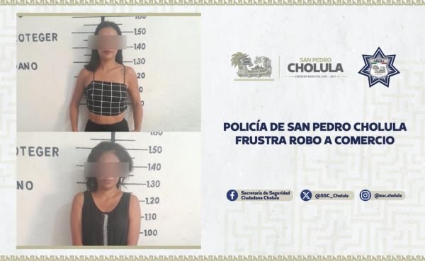 Policía de San Pedro Cholula frustra robo a comercio