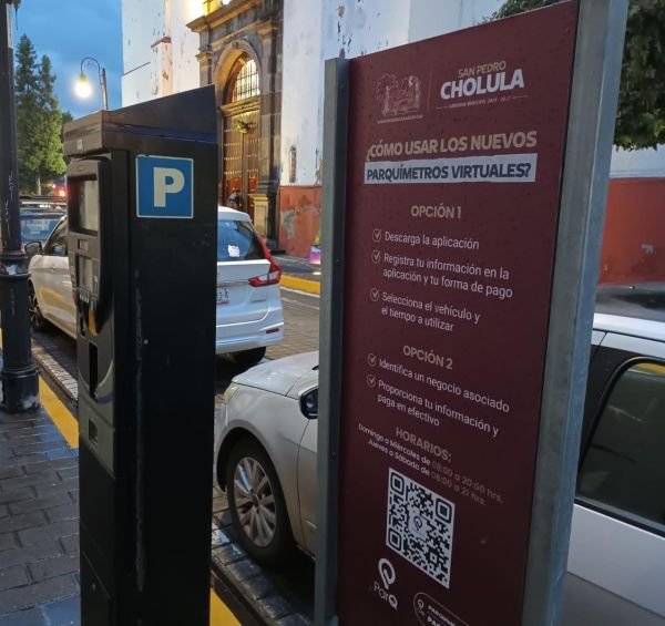 13 de septiembre de 2025. San Pedro Cholula, Pue. – El Gobierno de San Pedro Cholula informa a la ciudadanía que, a partir del sábado 13 de septiembre, se reanuda el sistema de parquímetros en las zonas autorizadas del municipio.