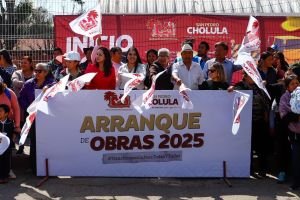 Gobierno de Cholula da banderazo de inicio a 2 megaobras más