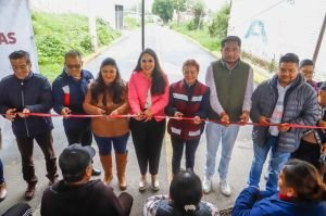 Tonantzin Fernández impulsa conectividad con nueva obra en Tepalcatepec
