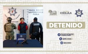 Policía de San Pedro y Marina detienen a hombre por portación ilegal de arma de fuego