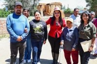 Tonantzin Fernández da inicio a nueva obra con sentido social en San Juan Tlautla